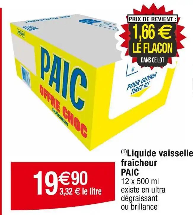 PAIC (1)Liquide vaisselle fraîcheur