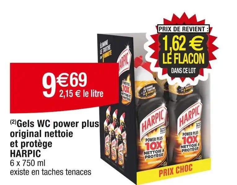 HARPIC (2) Gels WC power plus original nettoie et protège