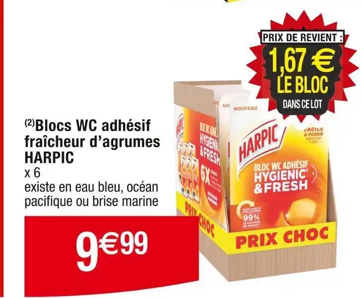 HARPIC (2)Blocs WC adhésif fraîcheur d’agrumes