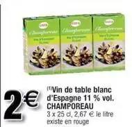 Cora - vin de table blanc d'espagne 11 % vol. champoreau