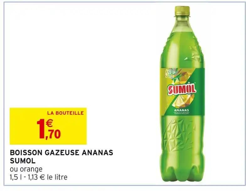 SUMOL BOISSON GAZEUSE ANANAS
