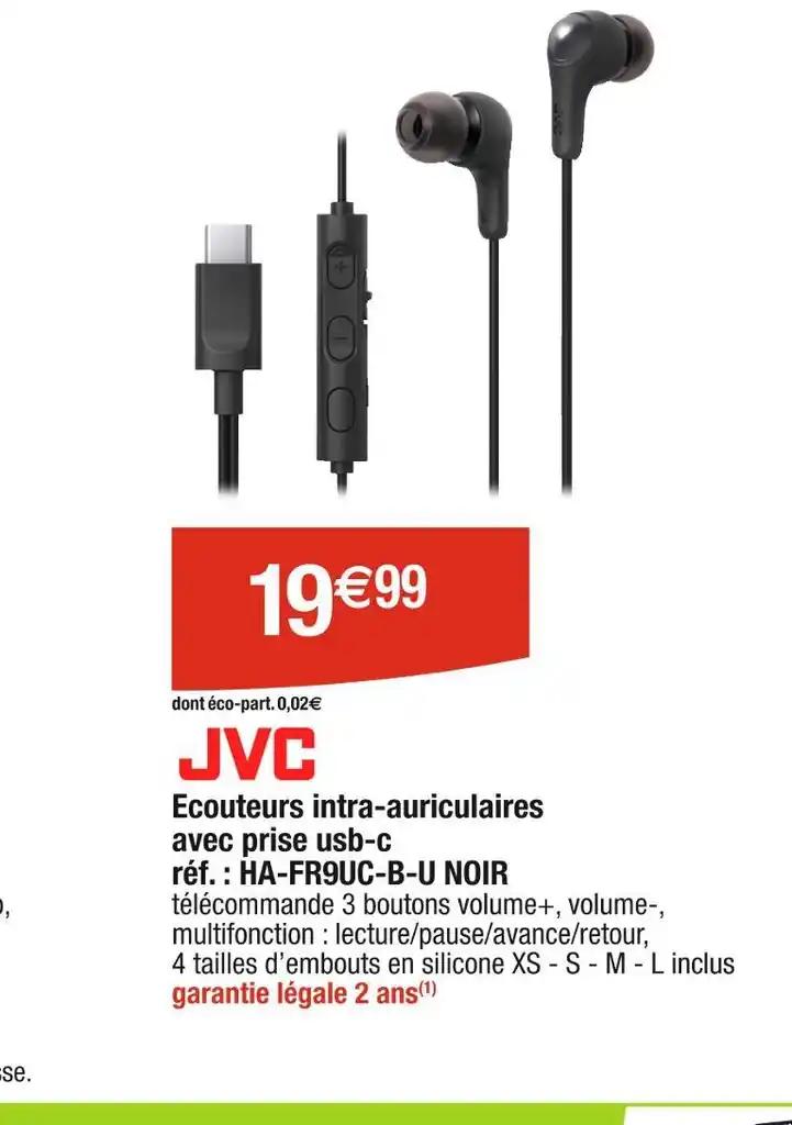 JVC Ecouteurs intra-auriculaires avec prise usb-c