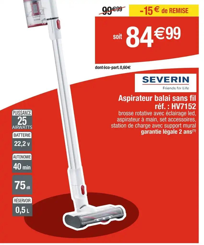 SEVERIN Aspirateur balai sans fil