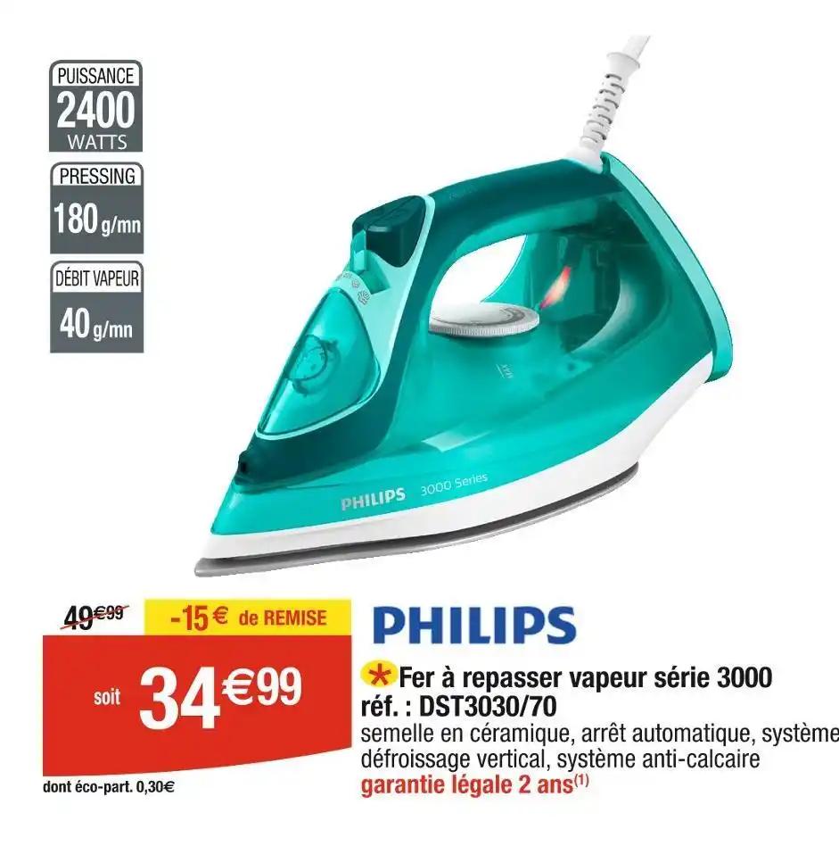 PHILIPS Fer à repasser vapeur série 3000
