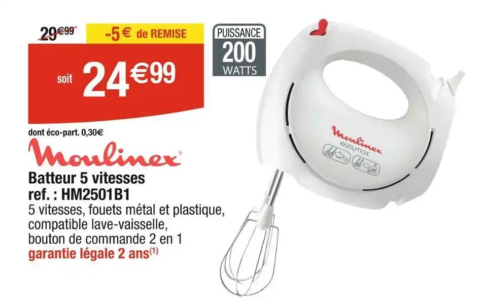 Moulinex Batteur 5 vitesses