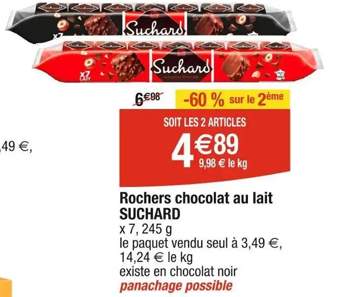 SUCHARD Rochers chocolat au lait