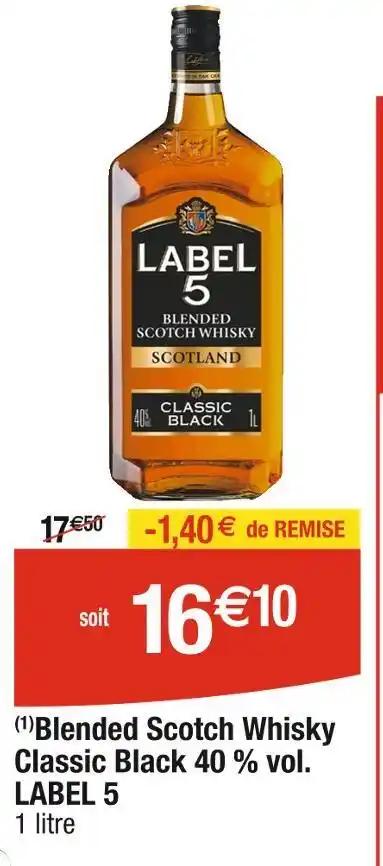 LABEL 5 Blended Scotch Whisky Classic Black 40 % vol