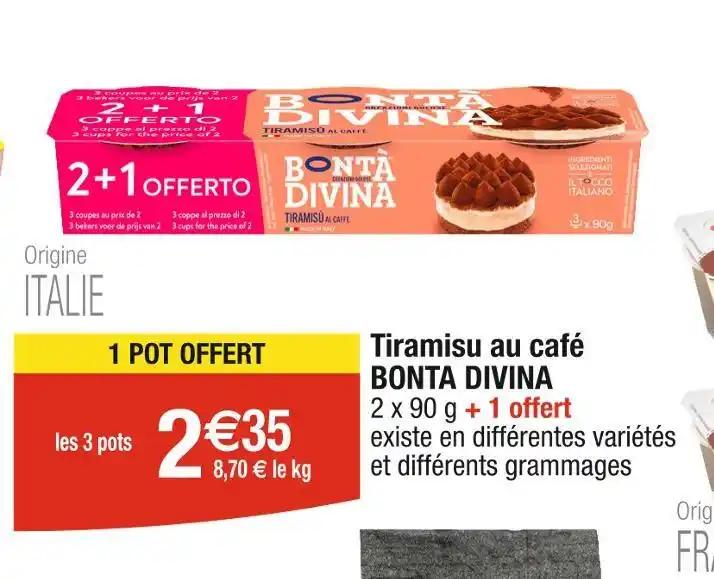 BONTA DIVINA Tiramisu au café