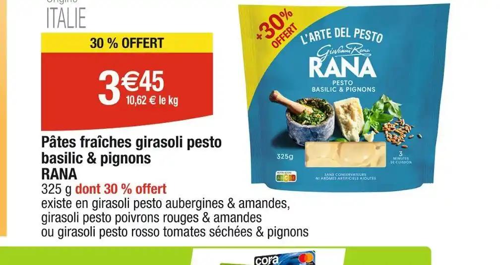 RANA Pâtes fraîches girasoli pesto basilic & pignons