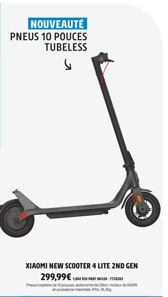 XIAOMI NEW SCOOTER 4 LITE 2ND GEN