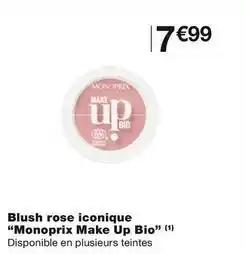 Monoprix make up bio - blush rose iconique
