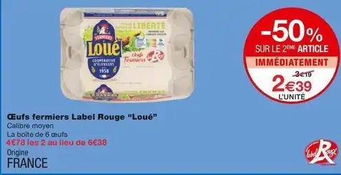 Loué - œufs fermiers label rouge