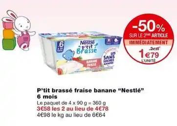 Nestlé - p'tit brassé fraise banane