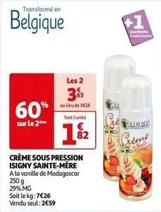 Isigny sainte mére - crème sous pression