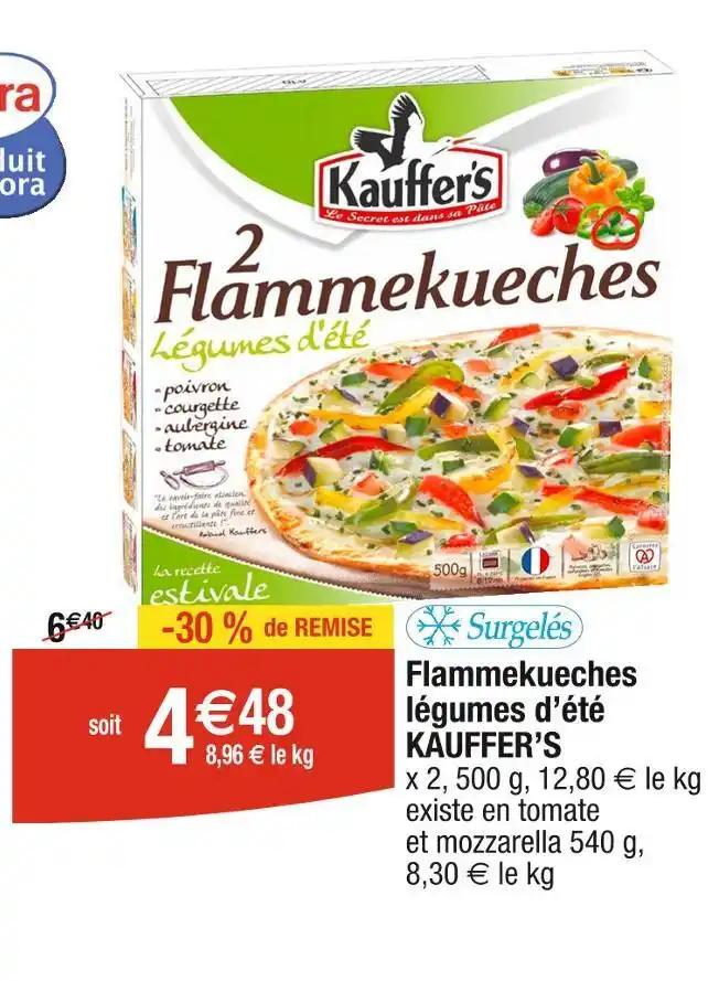 KAUFFER’S Flammekueches légumes d’été