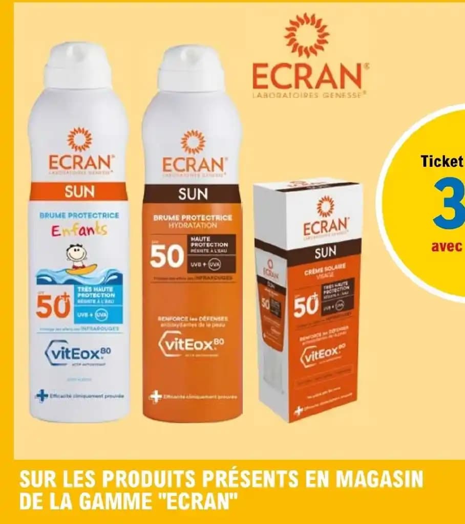 SUR LES PRODUITS PRÉSENTS EN MAGASIN
