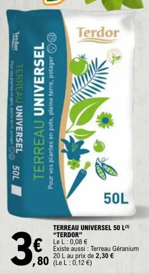 TERREAU UNIVERSEL 50 L(3) "TERDOR"