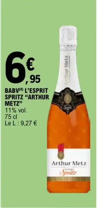 BABV(4) L'ESPRIT SPRITZ "ARTHUR METZ"