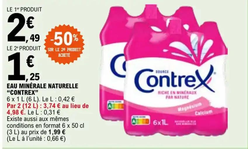EAU MINÉRALE NATURELLE "CONTREX"