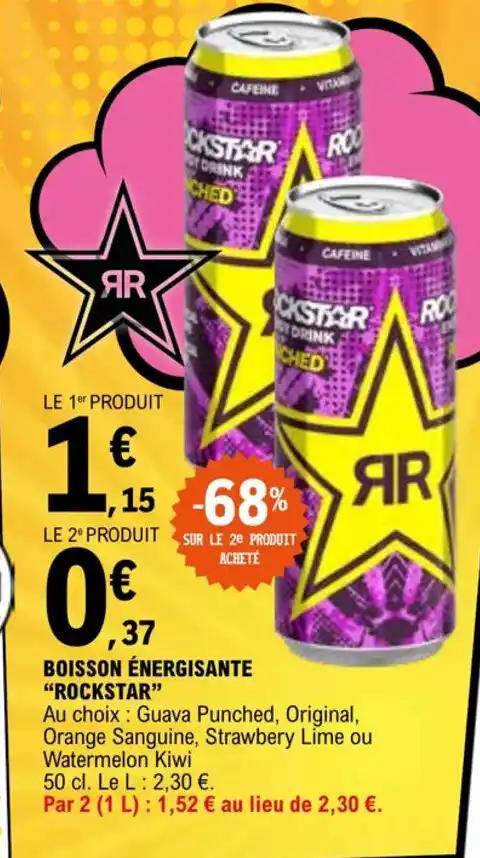 BOISSON ÉNERGISANTE "ROCKSTAR"