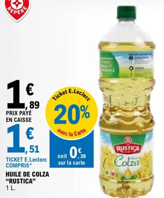 HUILE DE COLZA "RUSTICA" 1 L.