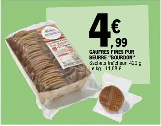GAUFRES FINES PUR BEURRE "BOURDON"