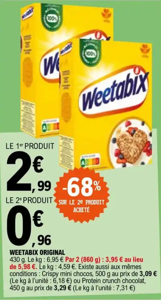 Promotion Exclusives de Weetabix original : Découvrez l'Offre incontournable