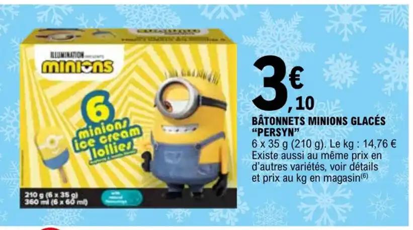 BÂTONNETS MINIONS GLACÉS