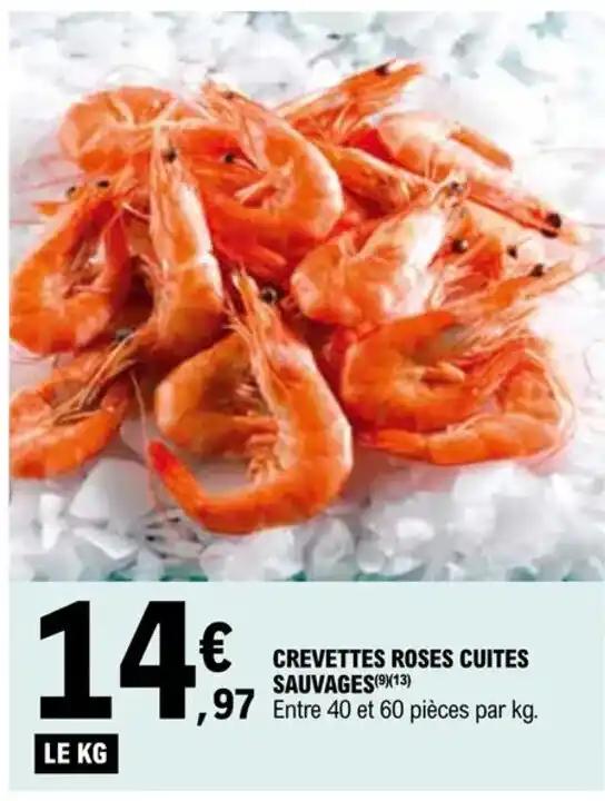 CREVETTES ROSES CUITES SAUVAGES (913)