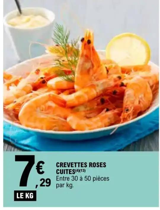 CREVETTES ROSES CUITES(4X(13)