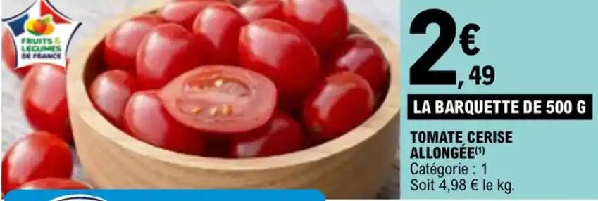 TOMATE CERISE ALLONGÉE(1)