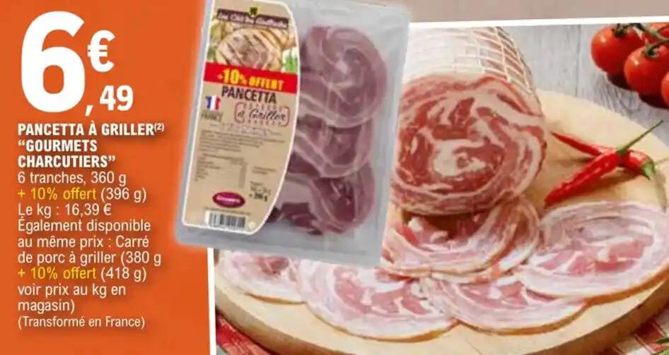 Promotion Exclusives de Pancetta : Découvrez l'Offre incontournable