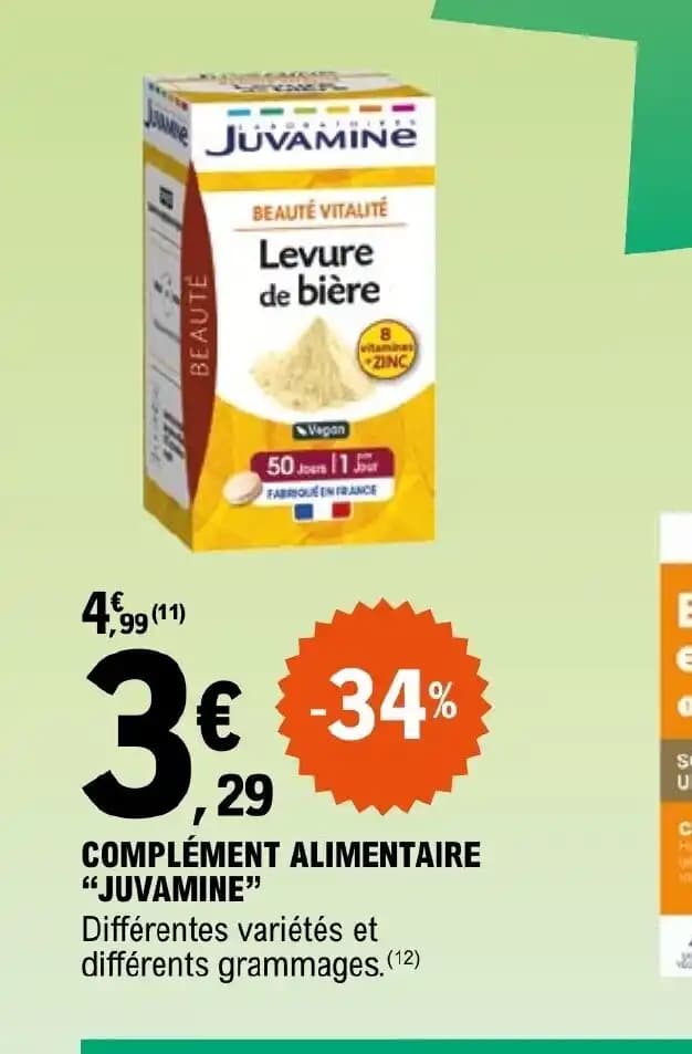 COMPLÉMENT ALIMENTAIRE "JUVAMINE"