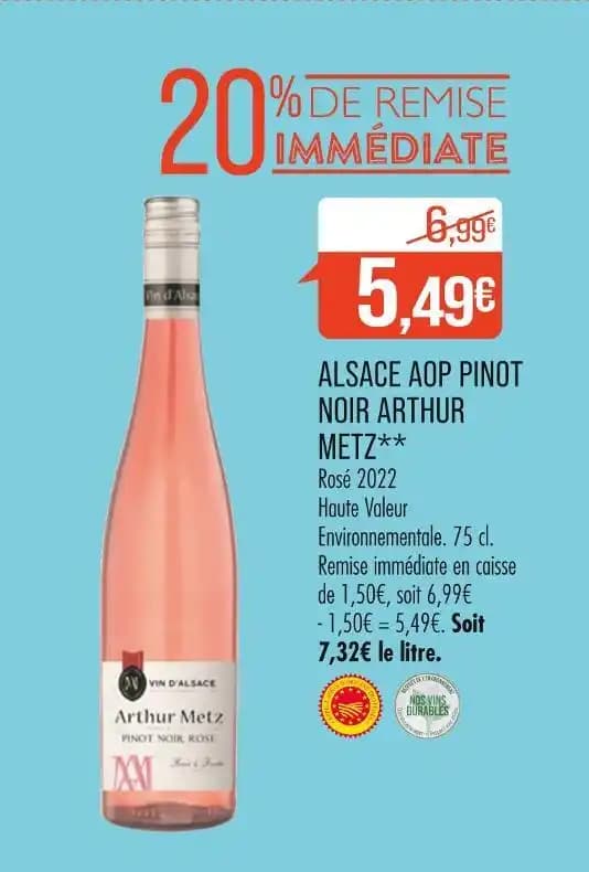ARTHUR METZ ALSACE AOP PINOT NOIR