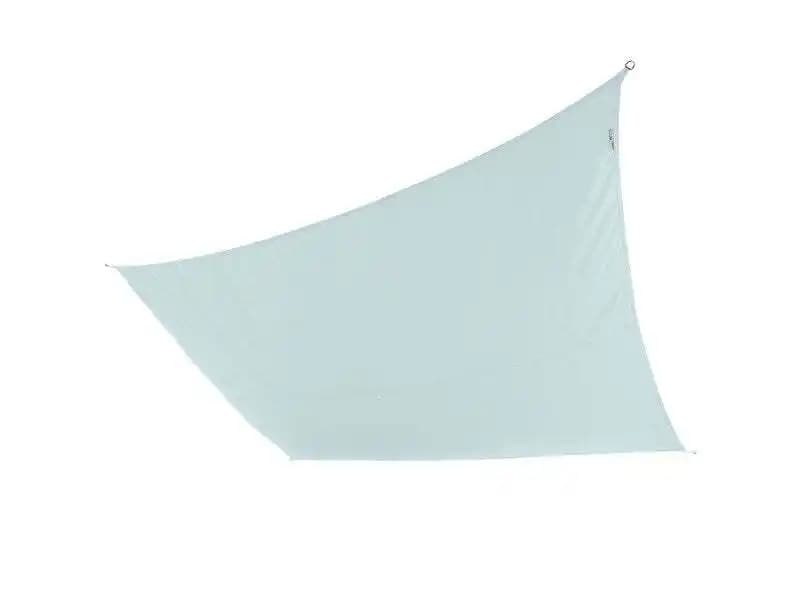 Voile d'ombrage rectangulaire, L.400 x l.295 cm, bleu laguna