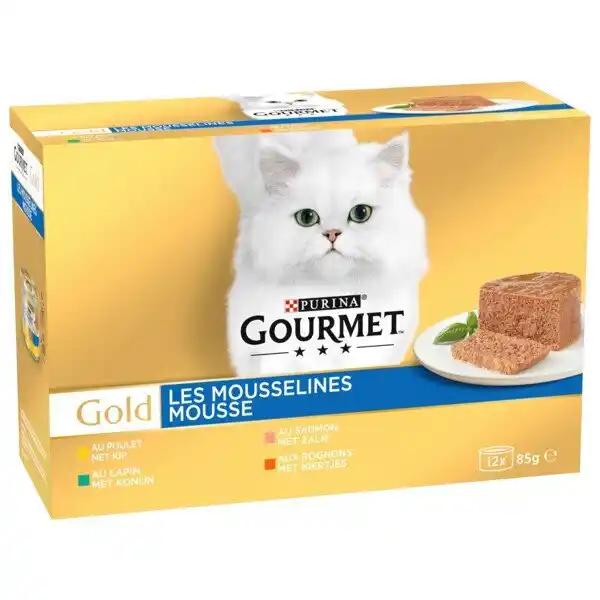 Les Mousselines Pour Chat Adulte Gourmet Gold Purina