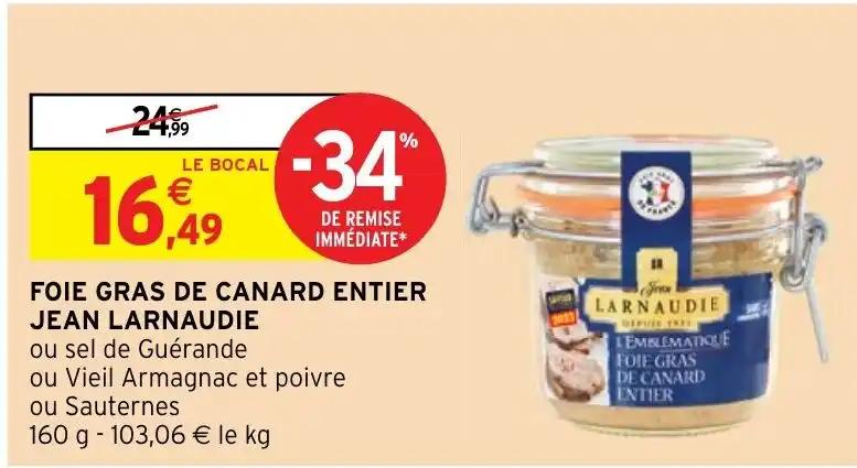 FOIE GRAS DE CANARD ENTIER JEAN LARNAUDIE
