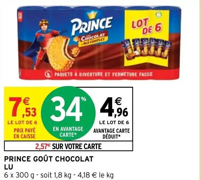 PRINCE GOÛT CHOCOLAT LU
