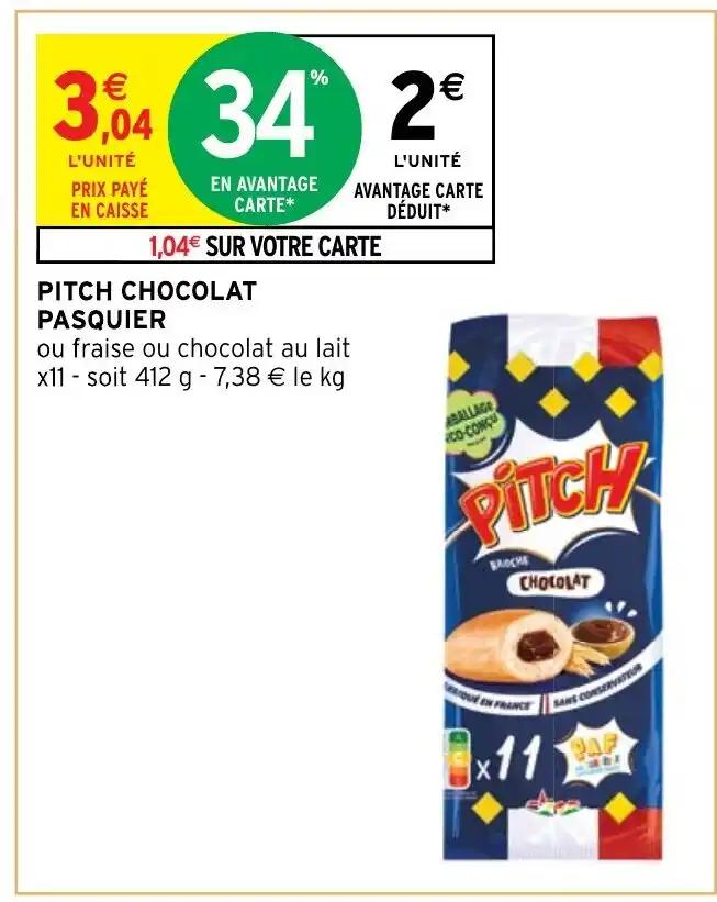 PITCH CHOCOLAT PASQUIER