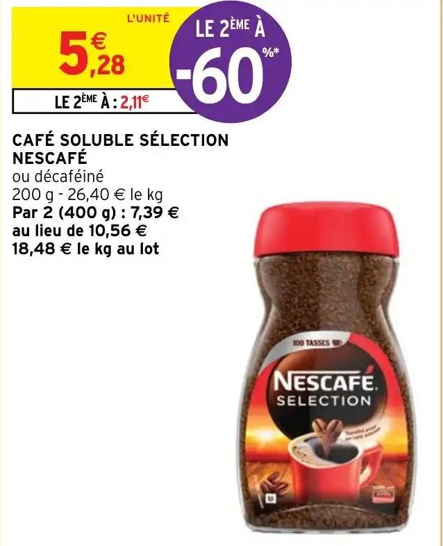 CAFÉ SOLUBLE SÉLECTION NESCAFÉ