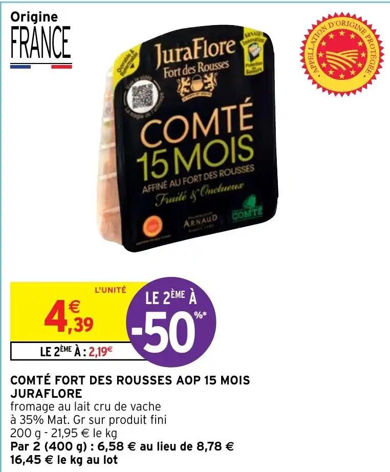COMTÉ FORT DES ROUSSES AOP 15 MOIS JURAFLORE