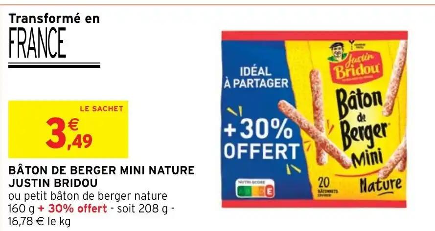 BÂTON DE BERGER MINI NATURE JUSTIN BRIDOU