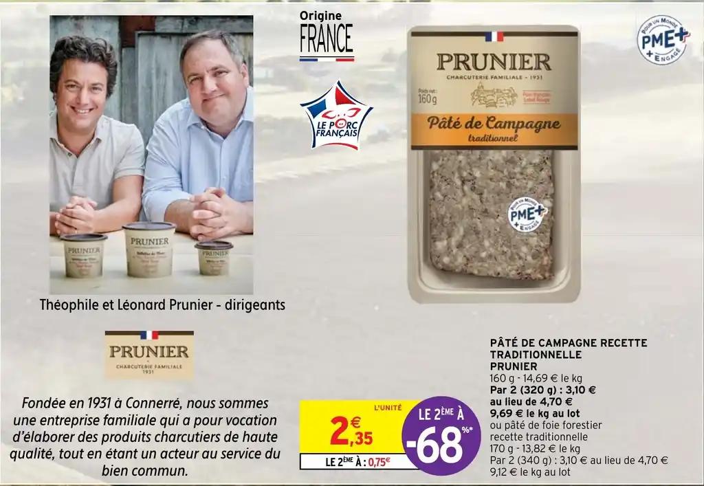 PÂTÉ DE CAMPAGNE RECETTE TRADITIONNELLE PRUNIER