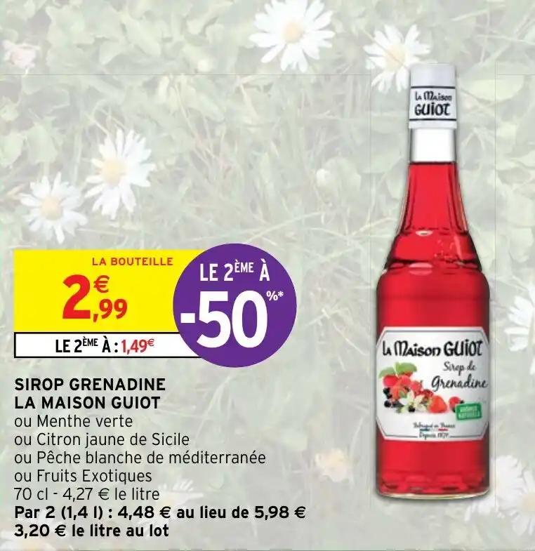 SIROP GRENADINE LA MAISON GUIOT