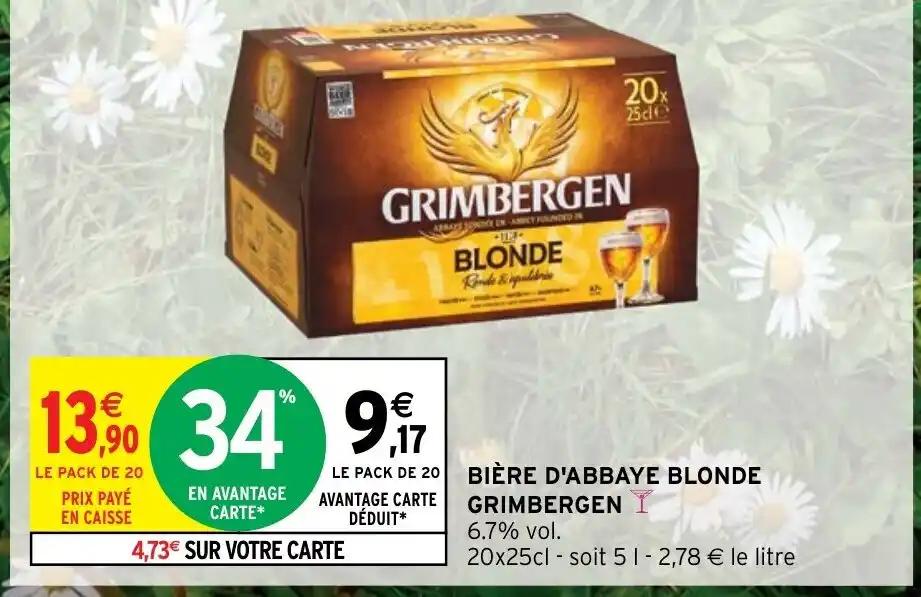 BIÈRE D'ABBAYE BLONDE GRIMBERGEN
