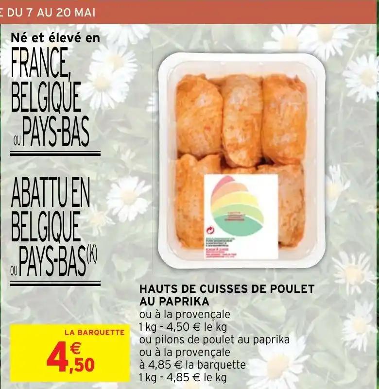 HAUTS DE CUISSES DE POULET AU PAPRIKA