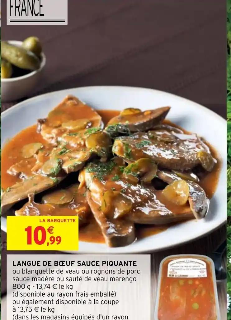 LANGUE DE BOEUF SAUCE PIQUANTE