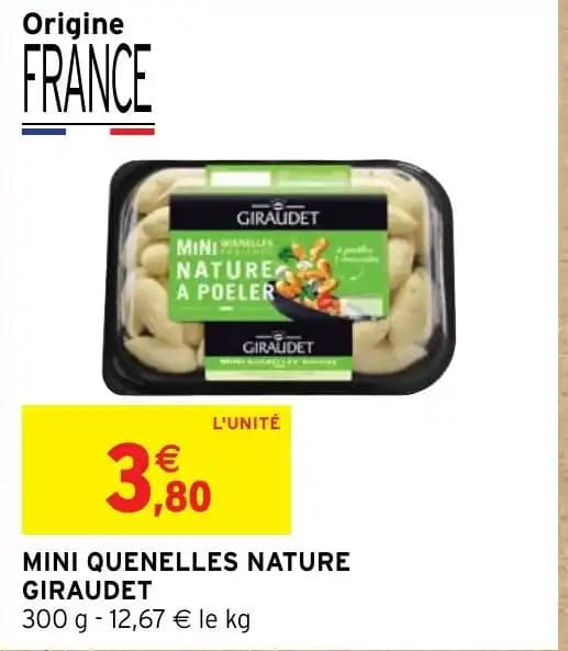 MINI QUENELLES NATURE GIRAUDET