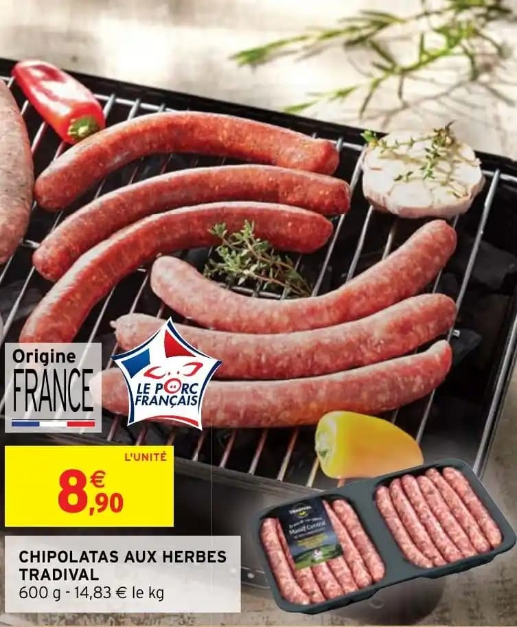 CHIPOLATAS AUX HERBES TRADIVAL