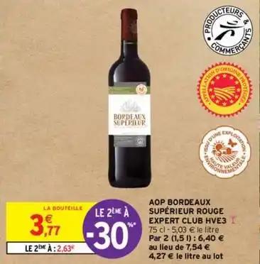 Expert club - aop bordeaux supérieur rouge hve3